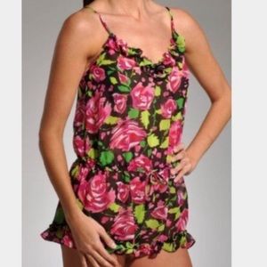 Betsey Johnson Floral Sleepwear Romper
